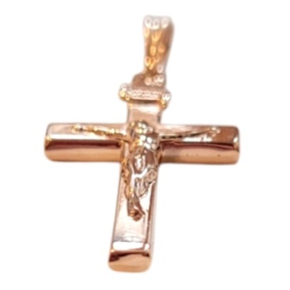 10K Yellow Gold Crucifix Charm Pendant #20528 - Picture 3 of 6